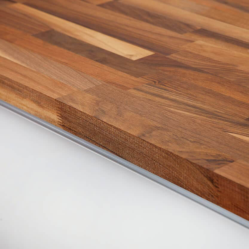 Walnut - Real Wood Worktop - 40mm Thick Angled