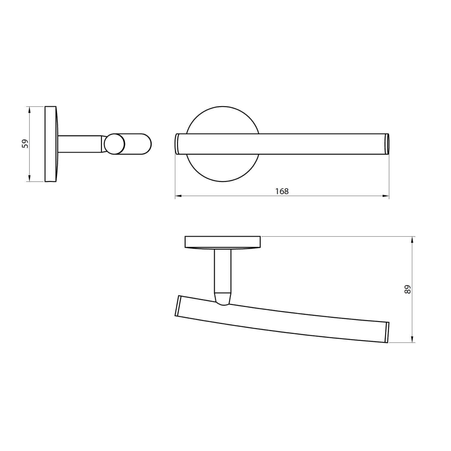 Beta Chrome Paper Holder BETA-002_2