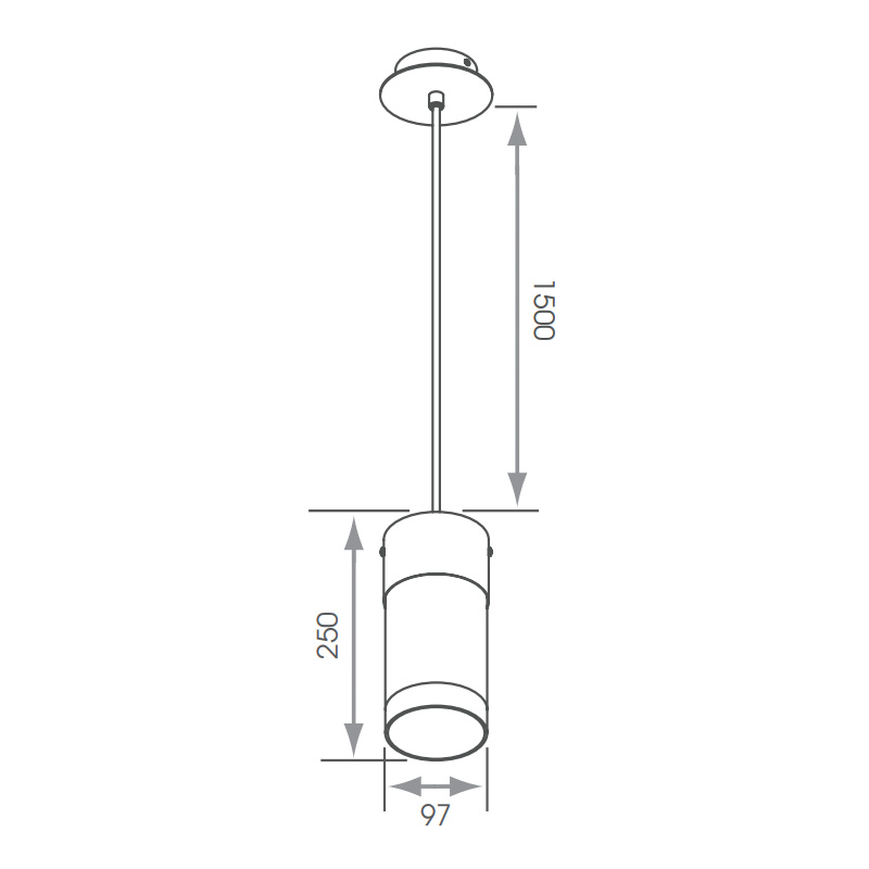 Pavia Pendant Light Fitting Pavia Dimensions