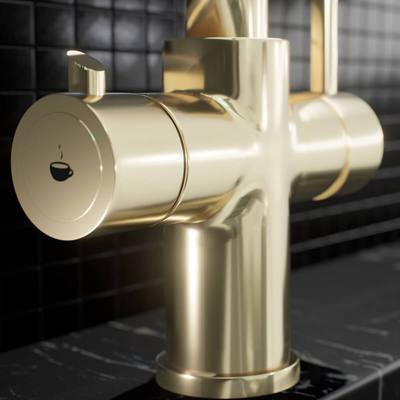 3-in-1 Boiling Tap - Gold False