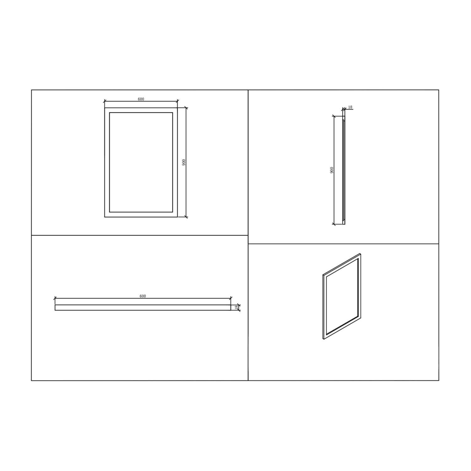 Classica Mirror - Stone Grey CLASSICA-MIRROR-STGREY_4