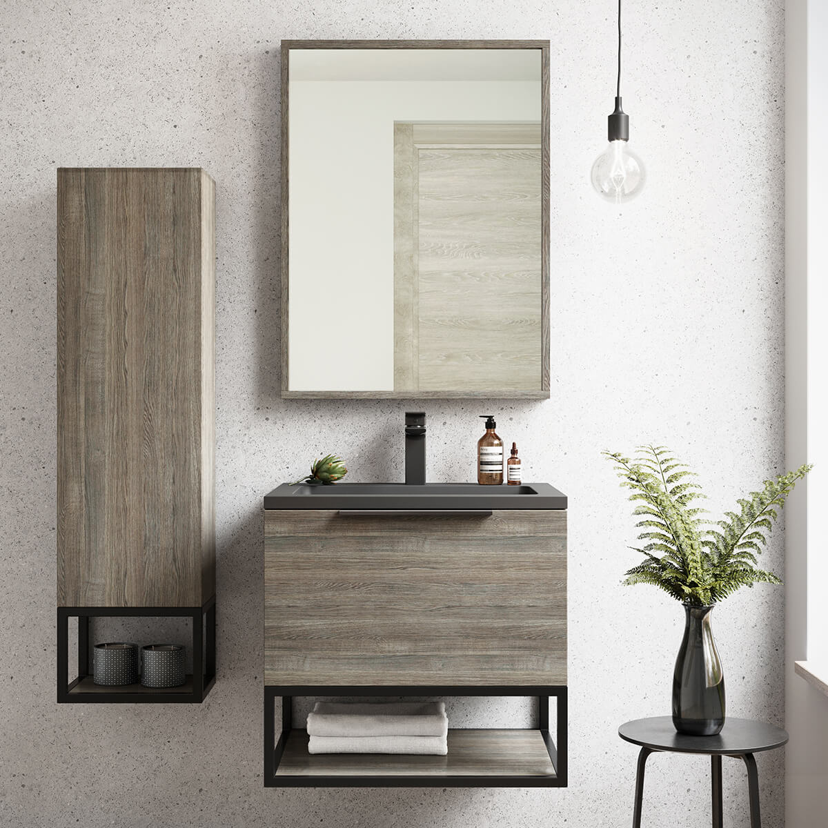 Ambience Mirror - 800 x 600mm - Matt Grey AMBIENCE-MIRROR-80X60-MGREY_7