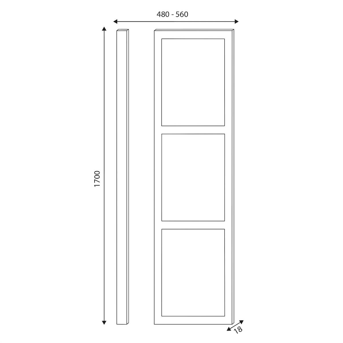 Classica 1700 Front Panel - Stone Grey CLASSICA-FRONT1700PANEL-STGREY_4