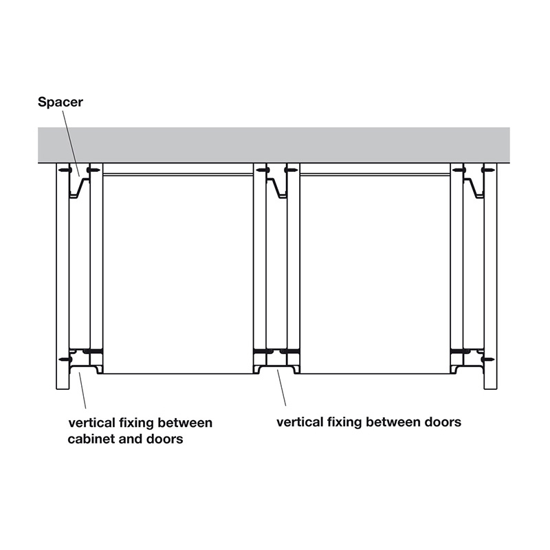 30mm Spacer Set for True Handleless Vertical Profile 30mm Spacer Planning