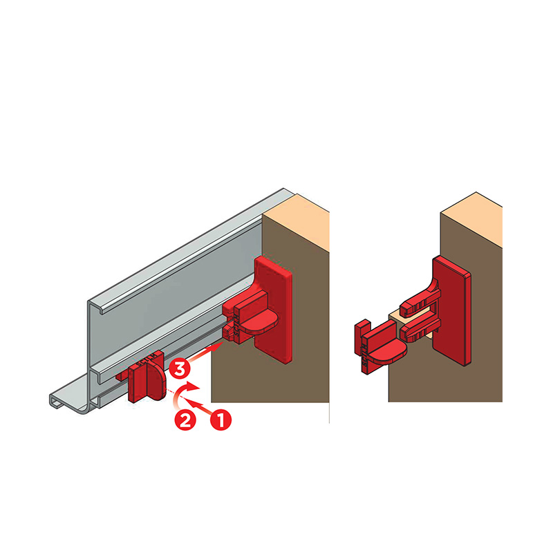 Quick Fix Brackets - for True Handleless Profile Installed