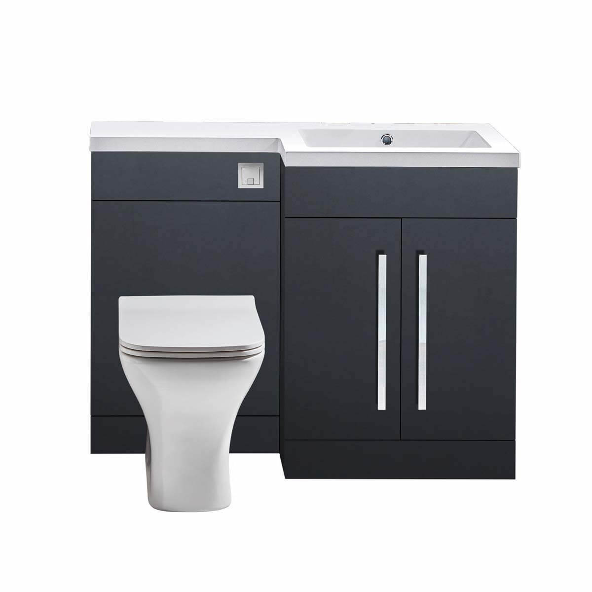 Lili L Shape Furniture 1100mm WC Unit - Avola Grey L-1100-WCUNIT-GREY_6