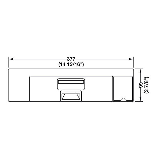 Sweepovac Plinth Vacuum St Steel Effect Plinth Vac Dims 1