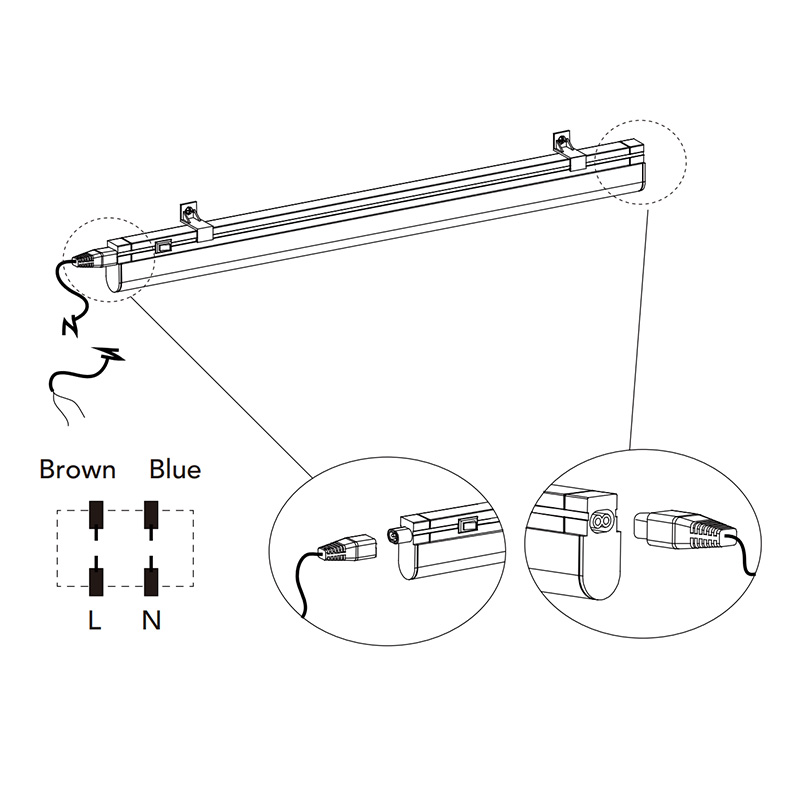 395mm (4w) Linkable LED Strip Light LED Link Light Dims 4