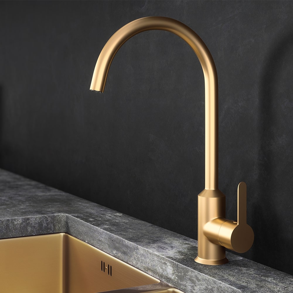 Ellsi Entice Tap -  Gold Finish Style Image