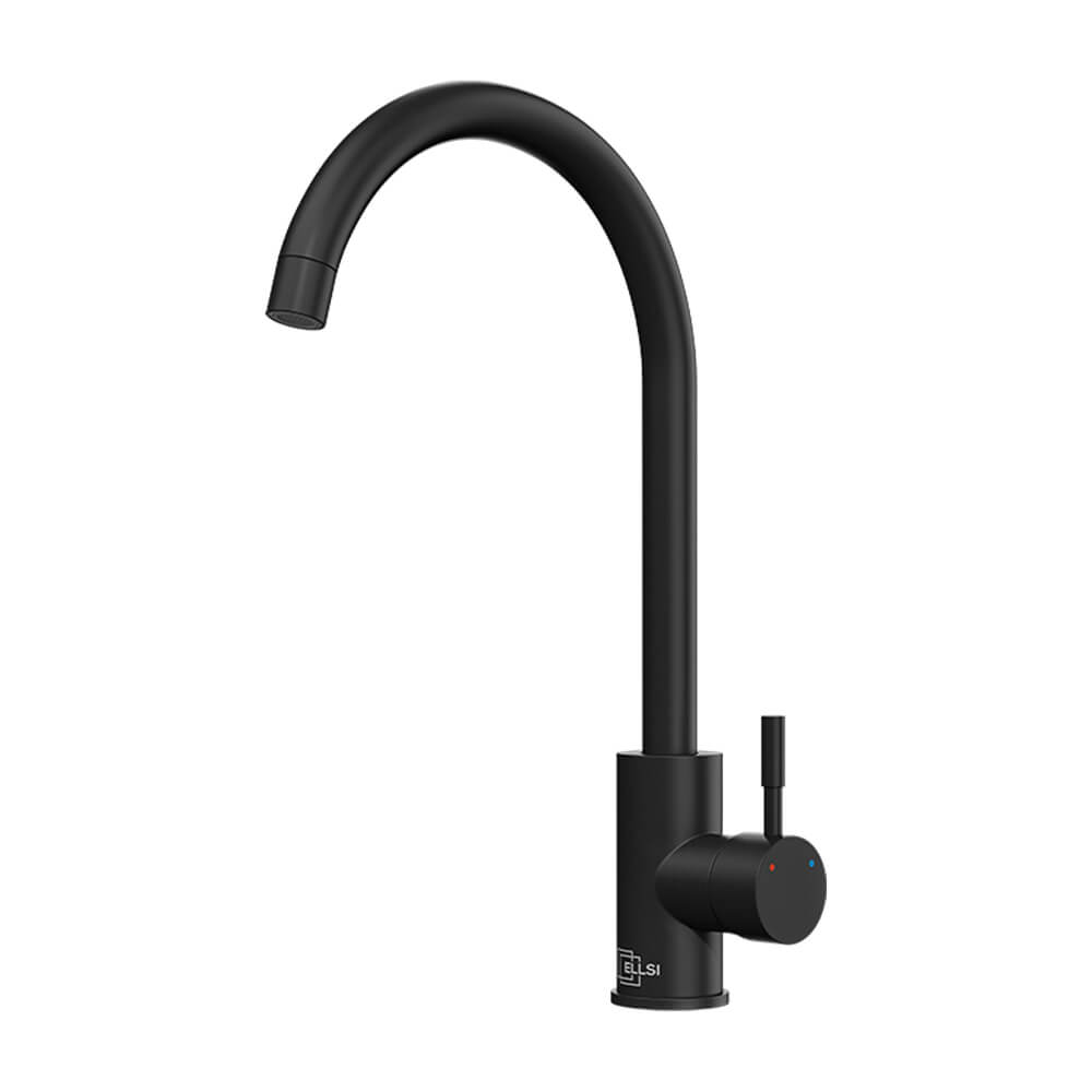 600mm Single Belfast Sink & Varone Matte Black Tap Pack Tap Image