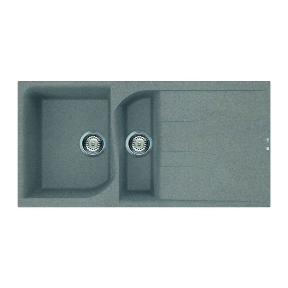 Quartz Titanium 1.5 Bowl Sink Sink & Apsley Chrome Tap Pack Sink Image
