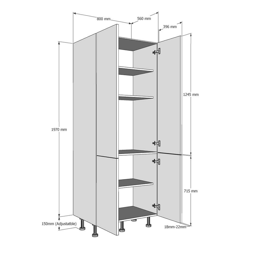 800 sales larder unit