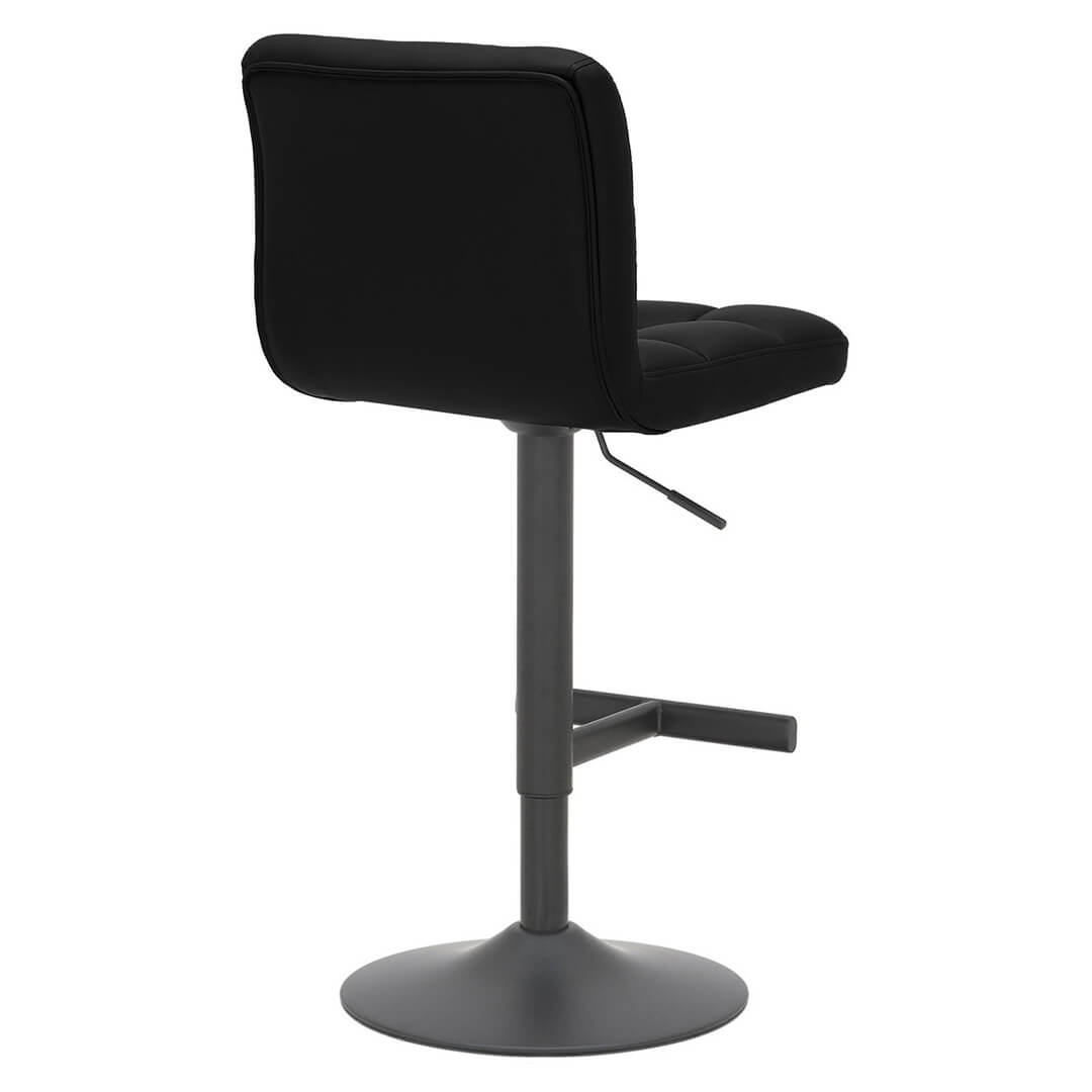 AURORA-Allegro-Matt-Black-Bar-Stool-Black-Rear-Angle