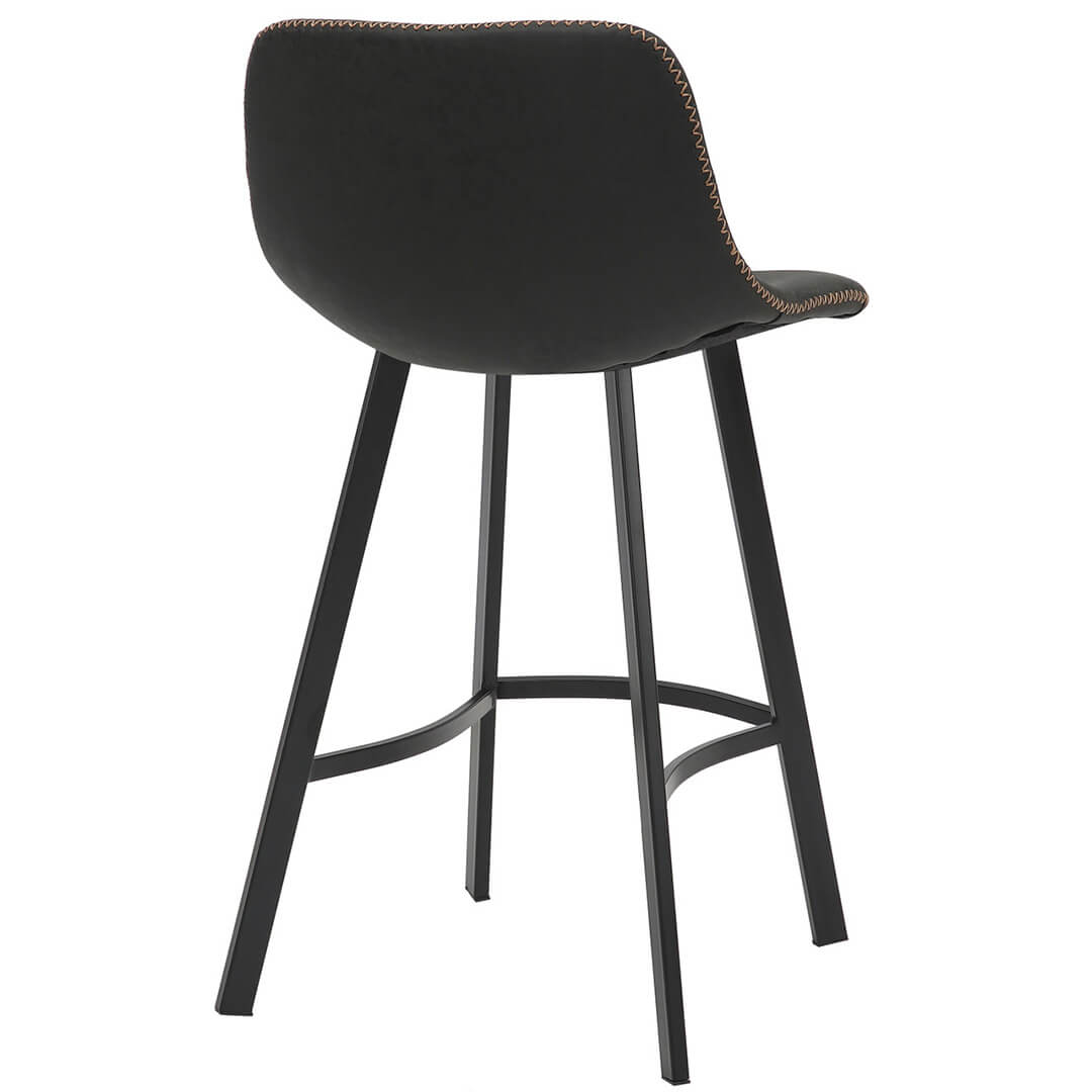 AURORA-Antico-Bar-Stool-Black-66cm-Rear-Angled