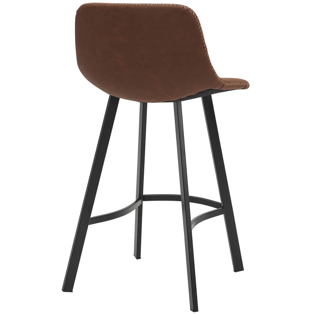 AURORA-Antico-Bar-Stool-Brown-66cm-Rear-Angle
