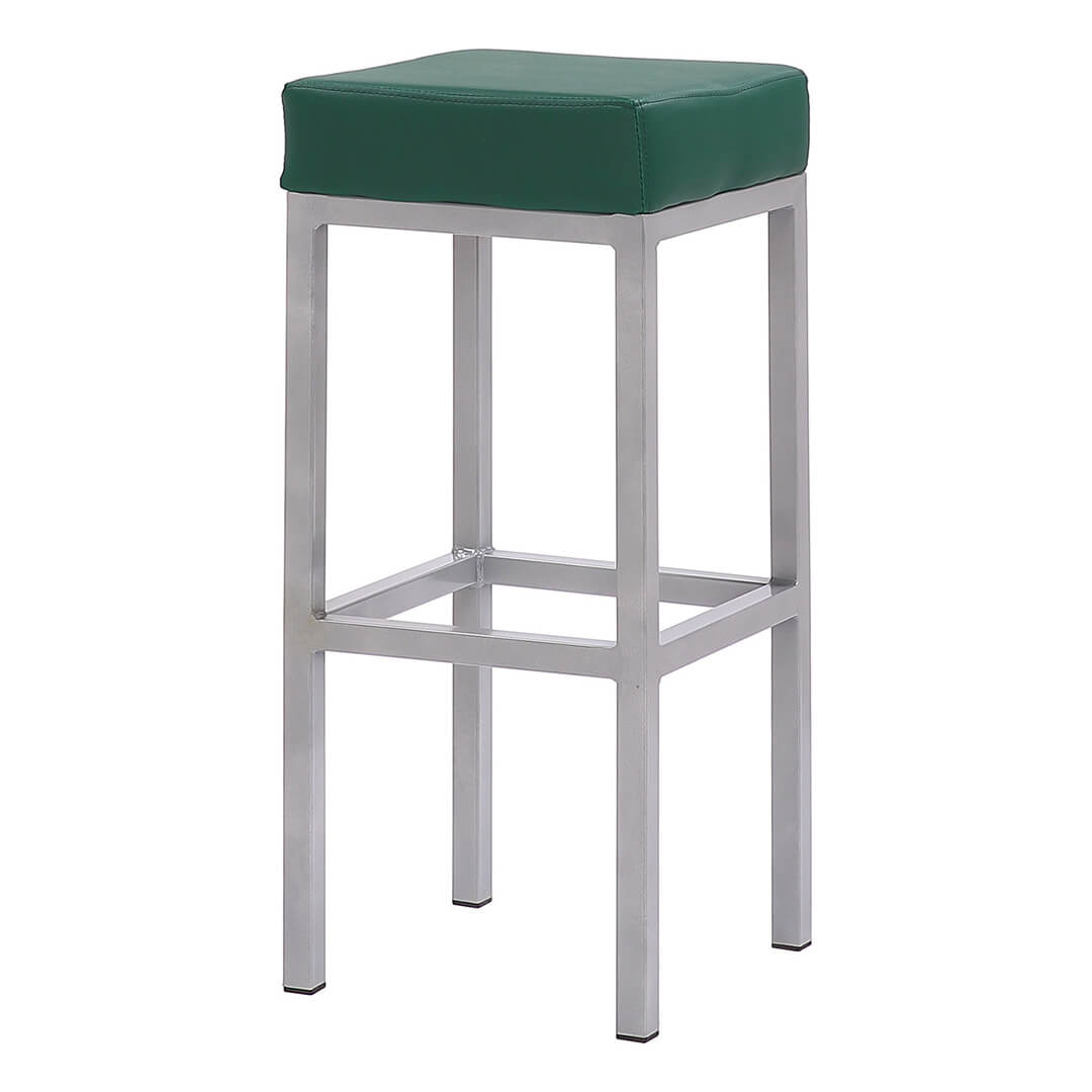 AURORA-Cube-Bar-Stool-Green-Rear-Angle