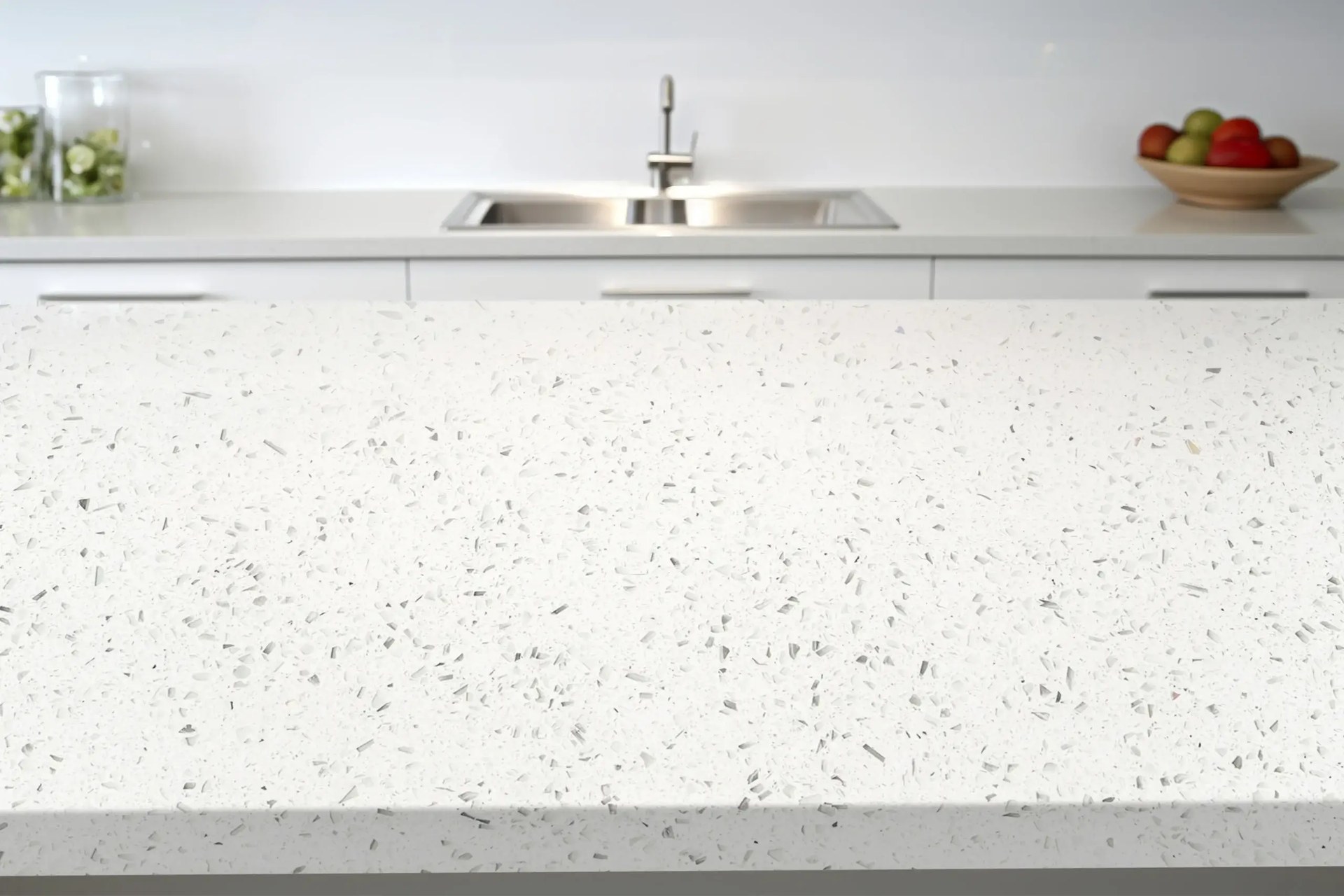 Bianco Galaxy - Quartz Worktop