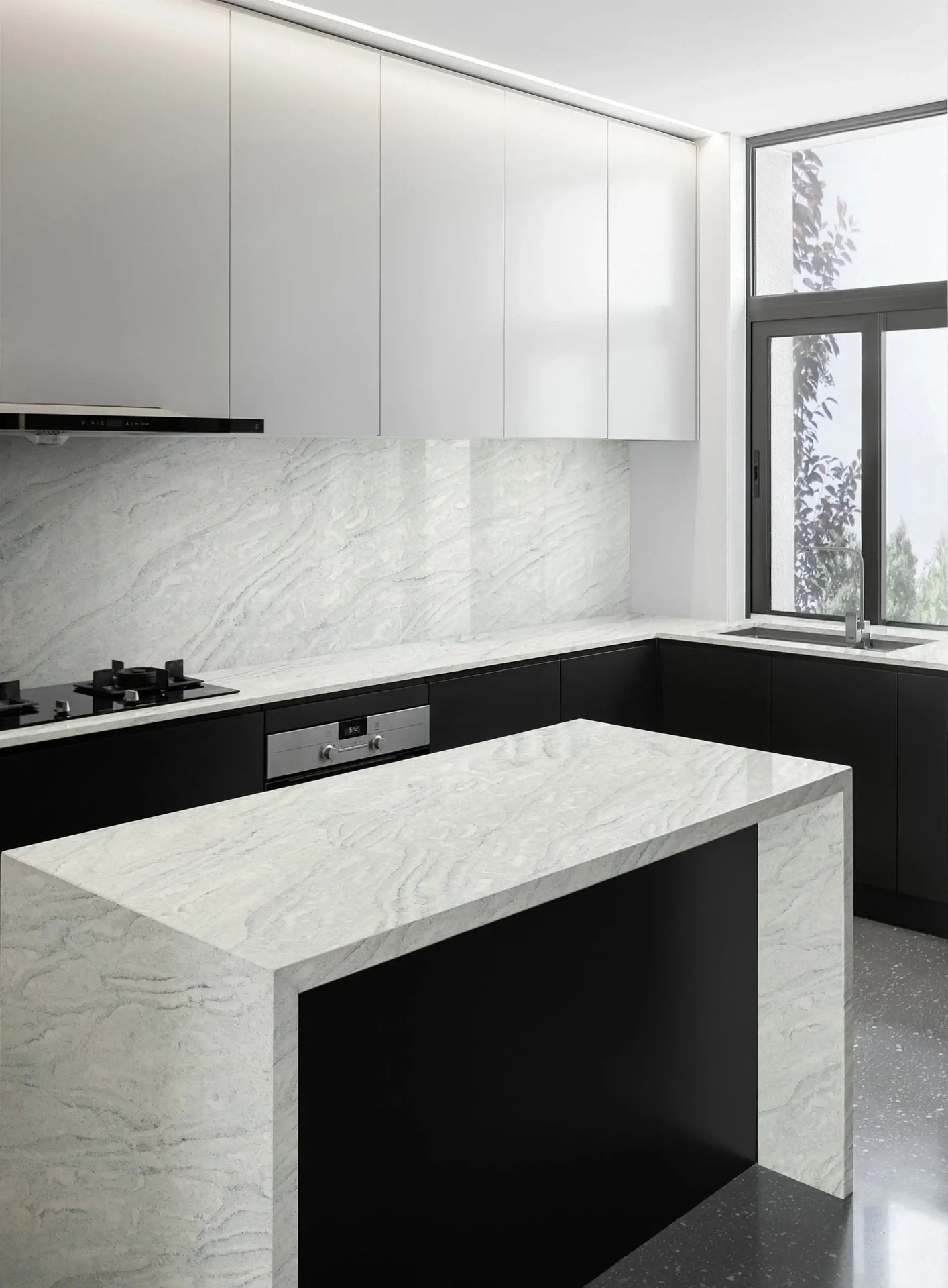 Pacific Blue - Quartz Worktop