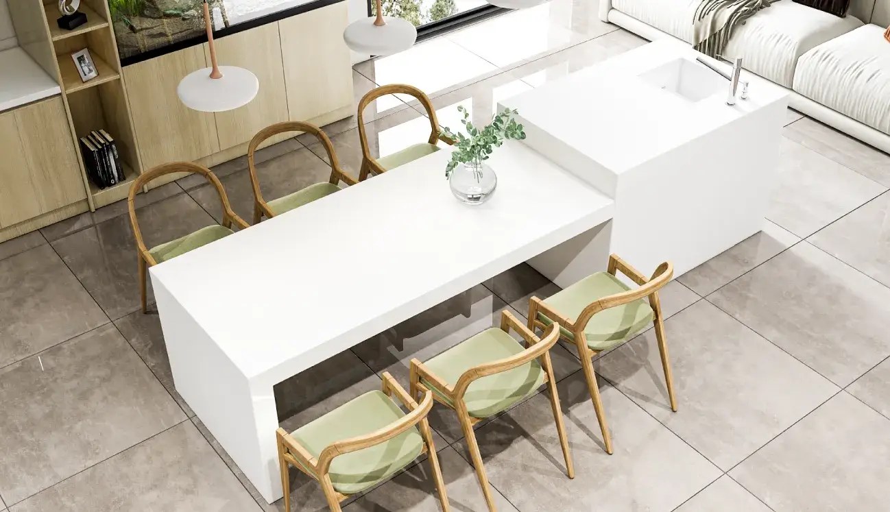 White Dove (Carrara Cashmere) - Quartz Worktop