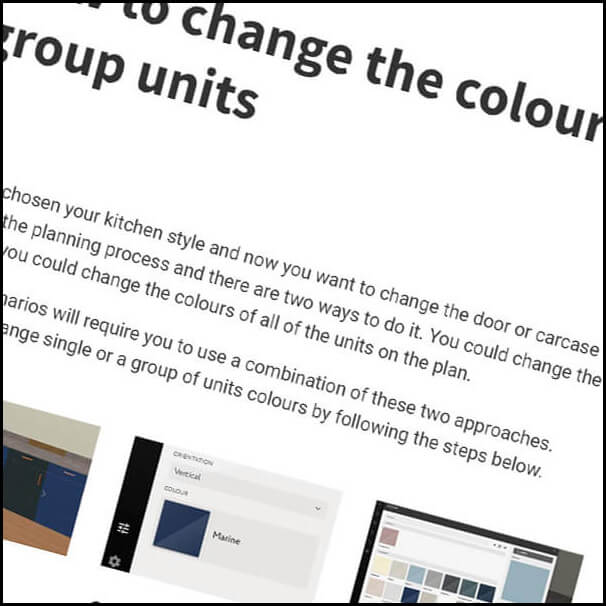 How to change the colour of single or a group units