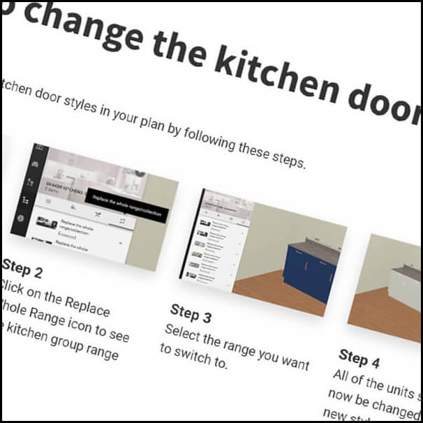 How to change the kitchen door style