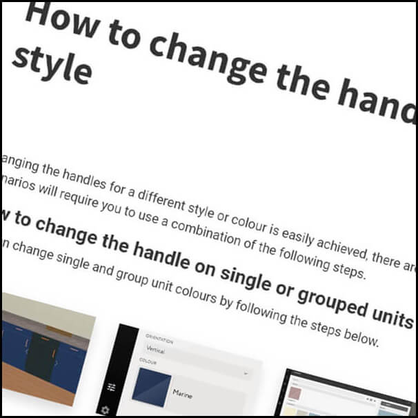 How to change the handle colour or style
