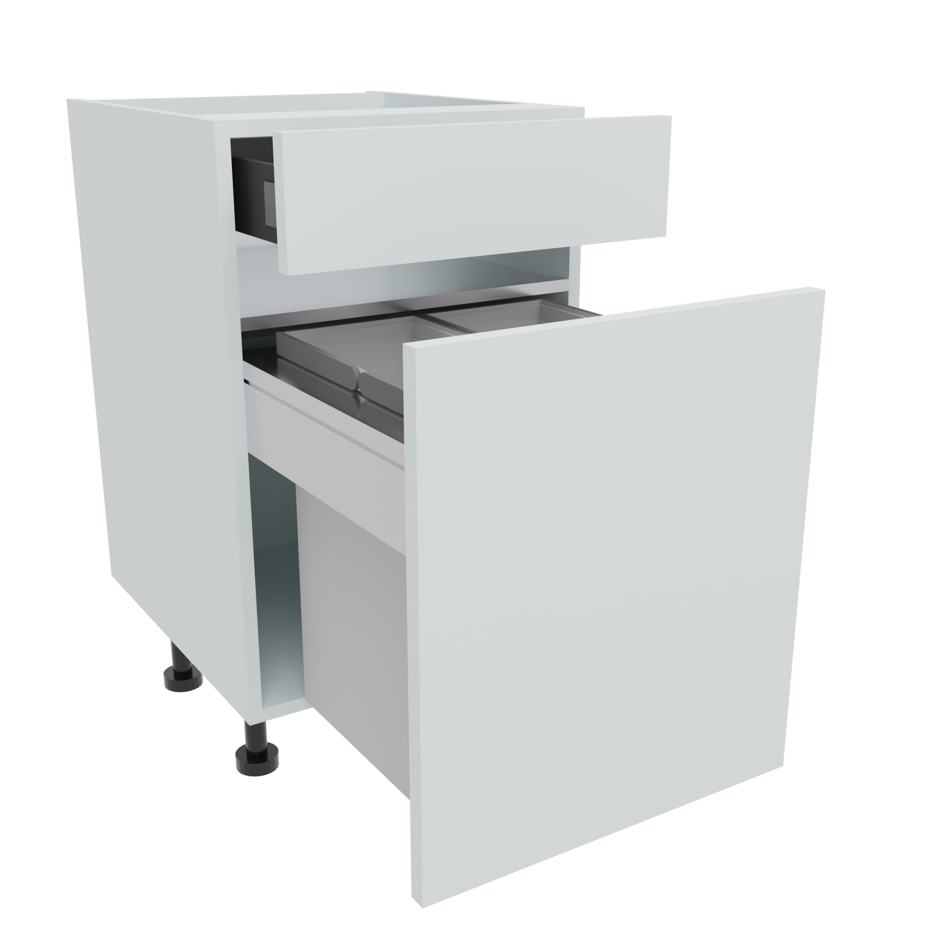 500mm BIN STORE Base Unit - Drawerline (2 x 21L)