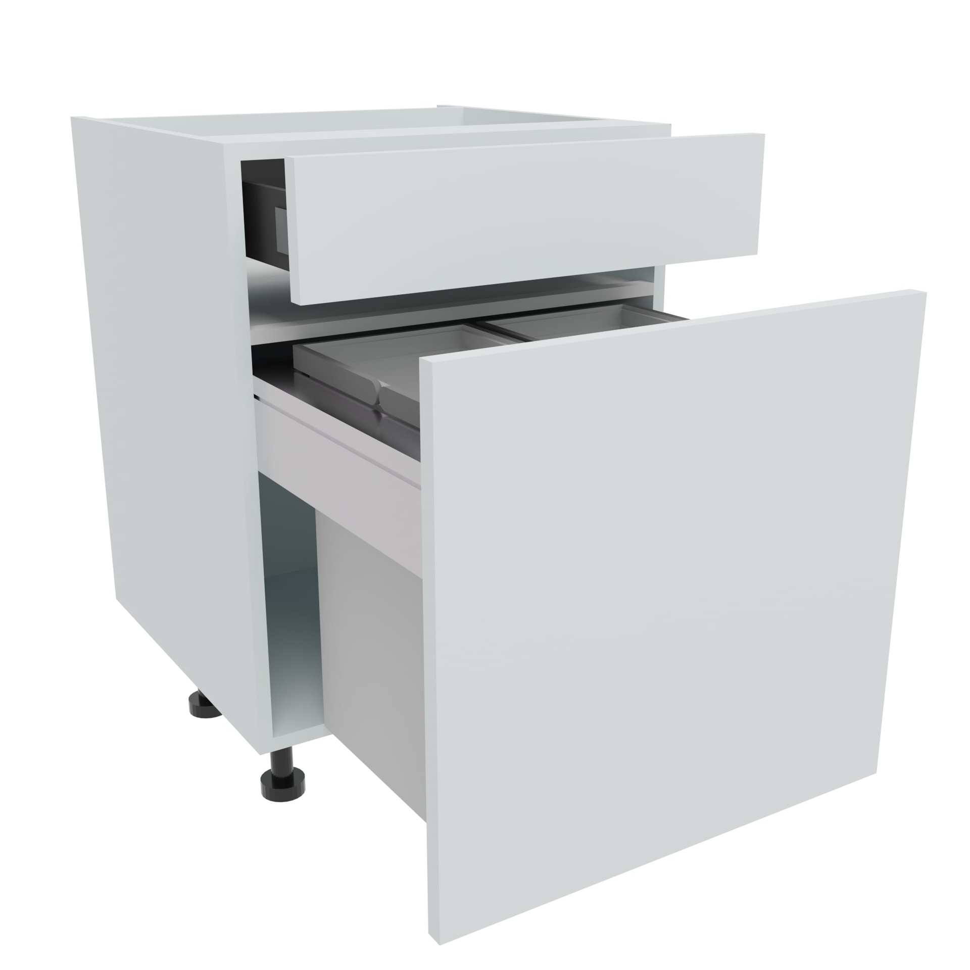 600mm BIN STORE Base Unit - Drawerline (2 x 28L)