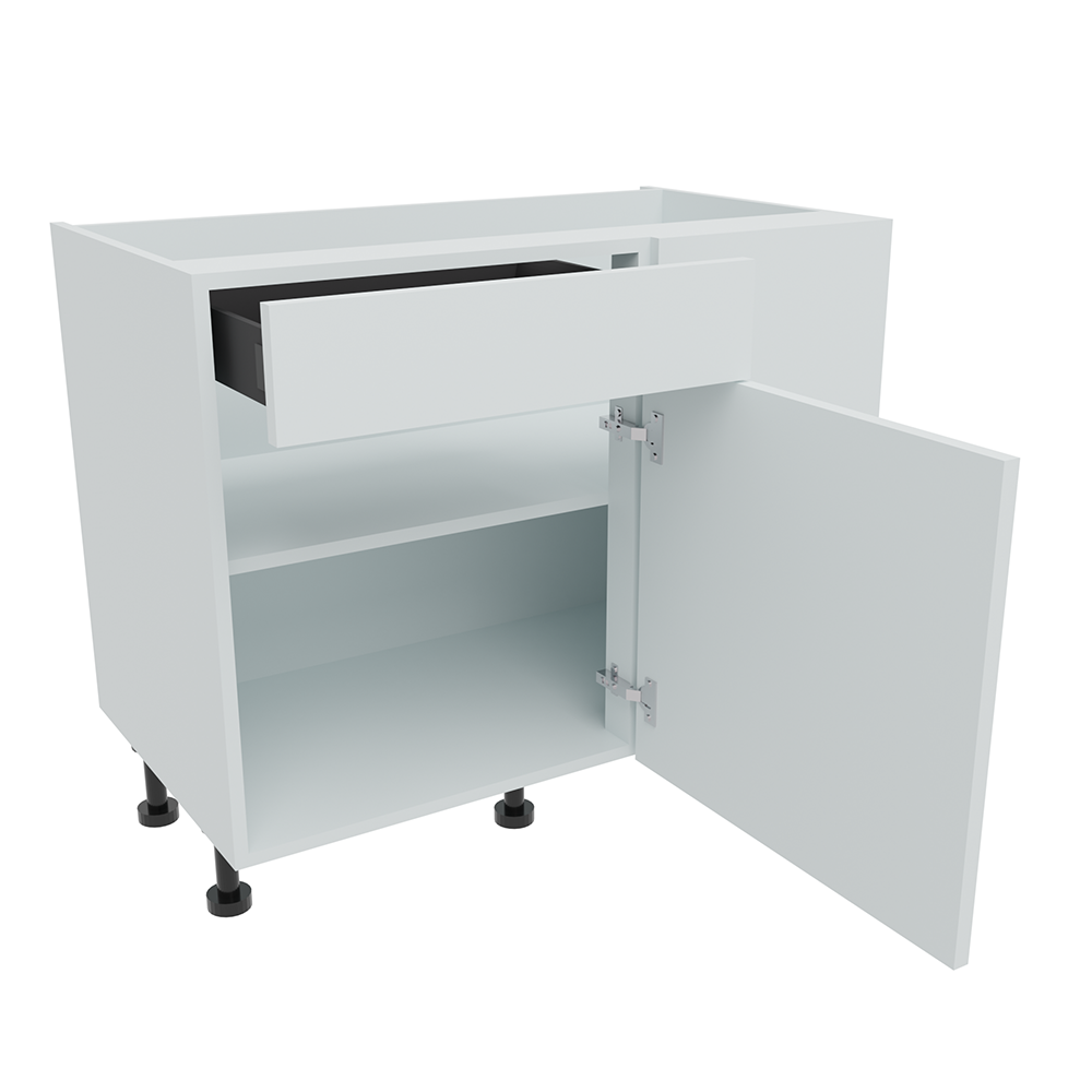 1000mm Drawerline Corner Base Unit With Adjustable Corner Post - 600mm Door (Right Blank)