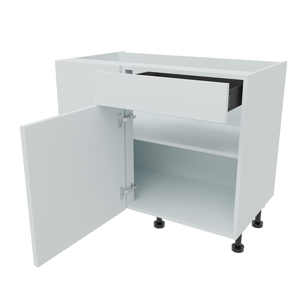 1000mm Drawerline Corner Base Unit With Adjustable Corner Post - 600mm Door (Left Blank)