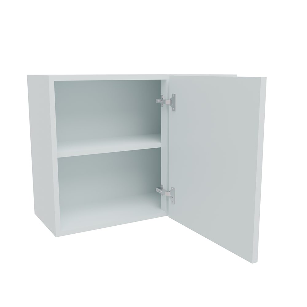800mm Standard Corner Wall Unit With Adjustable Corner Post - 500mm LH Door (Low)