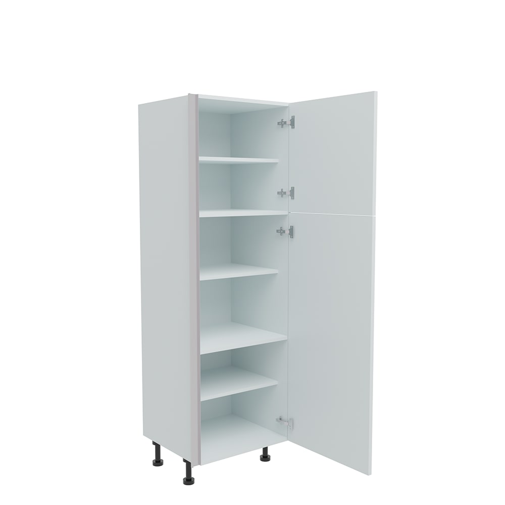 600mm True Handleless Larder Unit - (570mm Top Door) RH Hinge (Low)