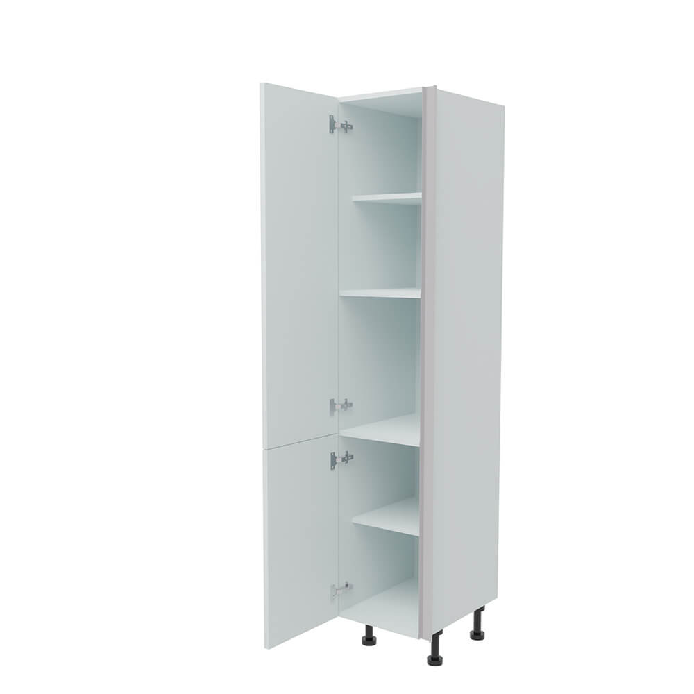 400mm True Handleless Larder Unit - 715mm Bottom Door - LH Hinge (Medium)