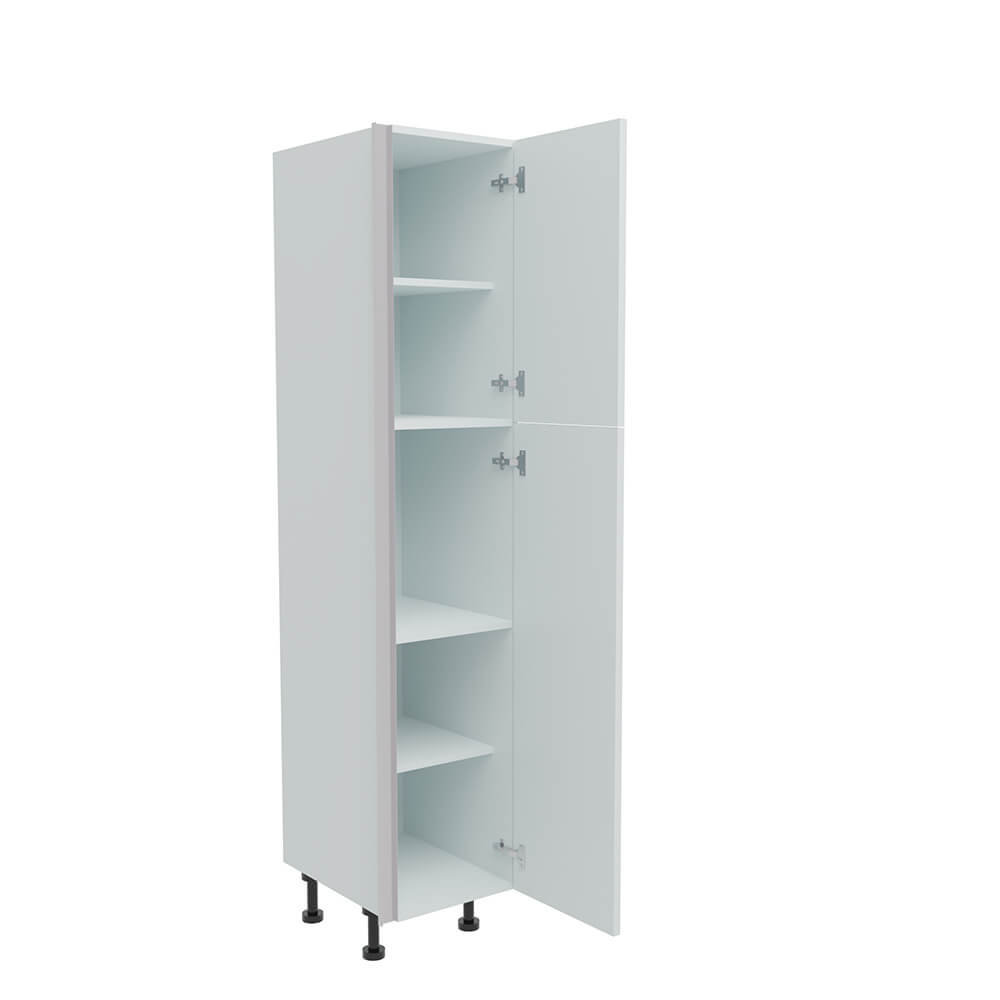 400mm True Handleless Larder Unit - 720mm Top Door - RH Hinge (Medium)