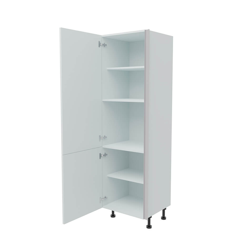 600mm True Handleless Larder Unit - 715mm Bottom Door - LH Hinge (Medium)