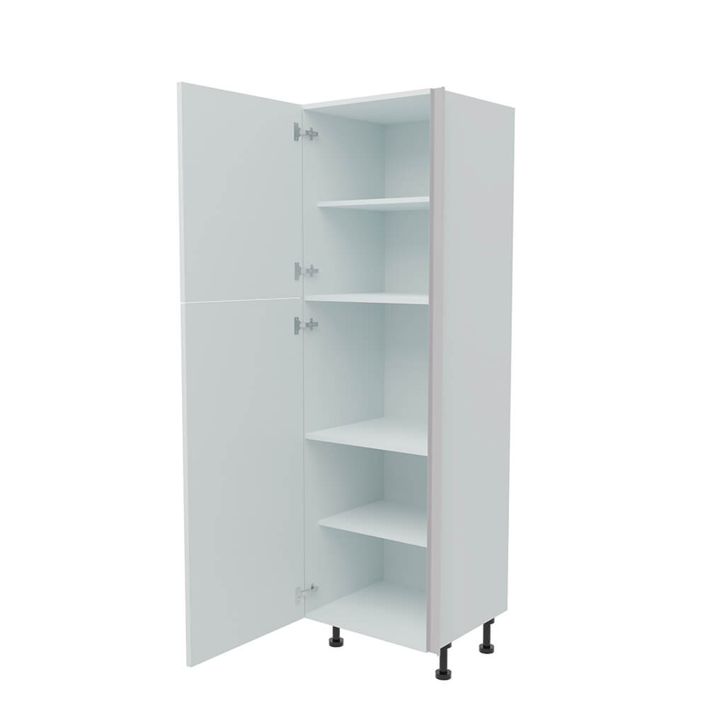 600mm True Handleless Larder Unit - 720mm Top Door - LH Hinge (Medium)