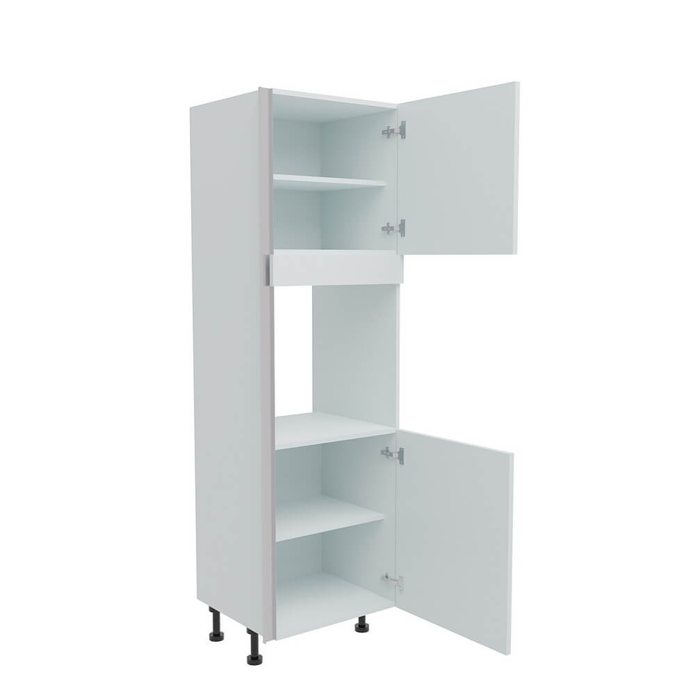 600mm True Handleless Tall Single Oven Housing - RH Hinge (Medium)