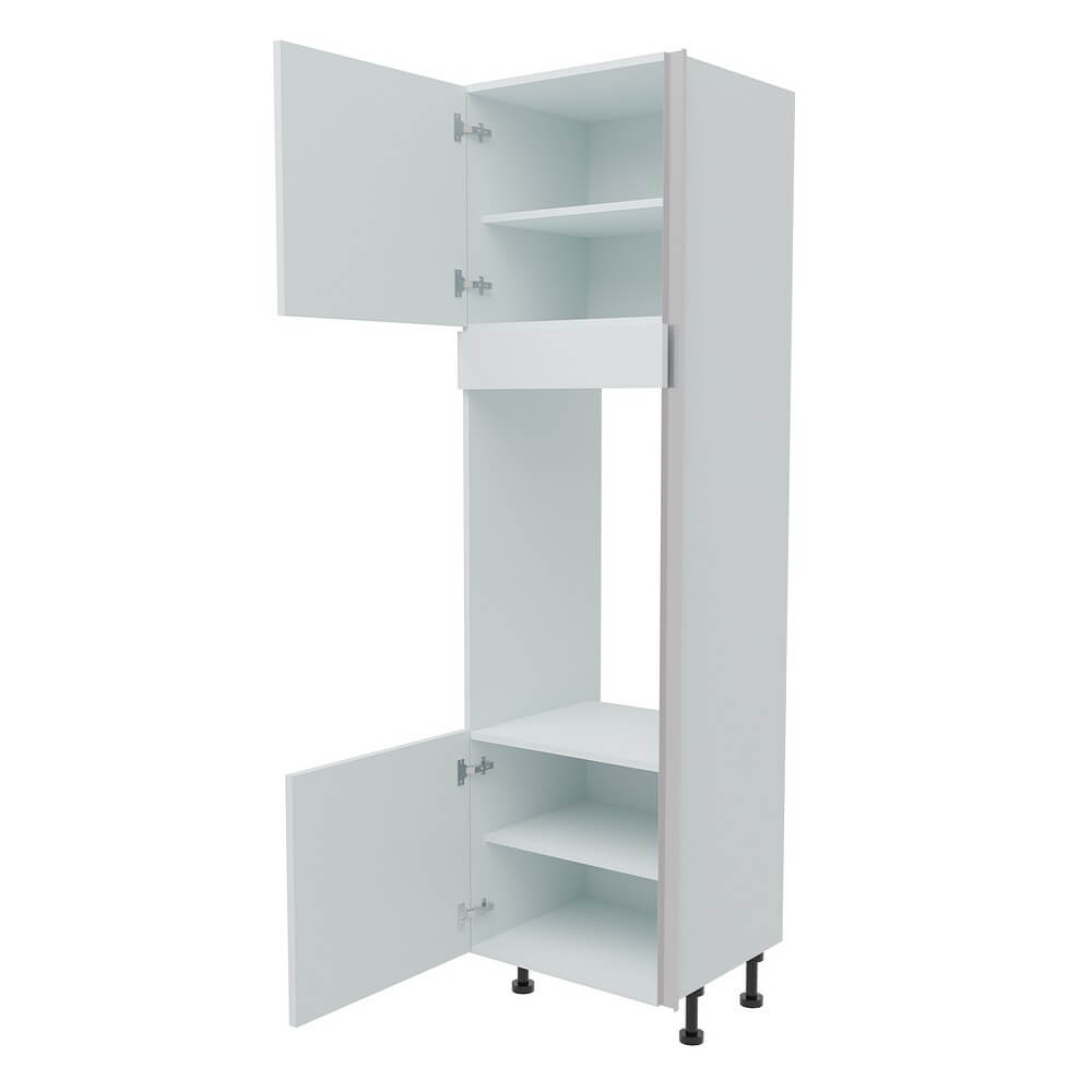 600mm True Handleless Tall Double Oven Housing - LH Hinge (High)