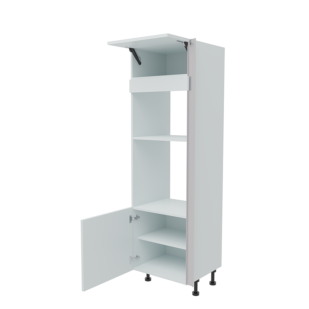 600mm True Handleless Tall Single Oven & Microwave Oven Housing (450