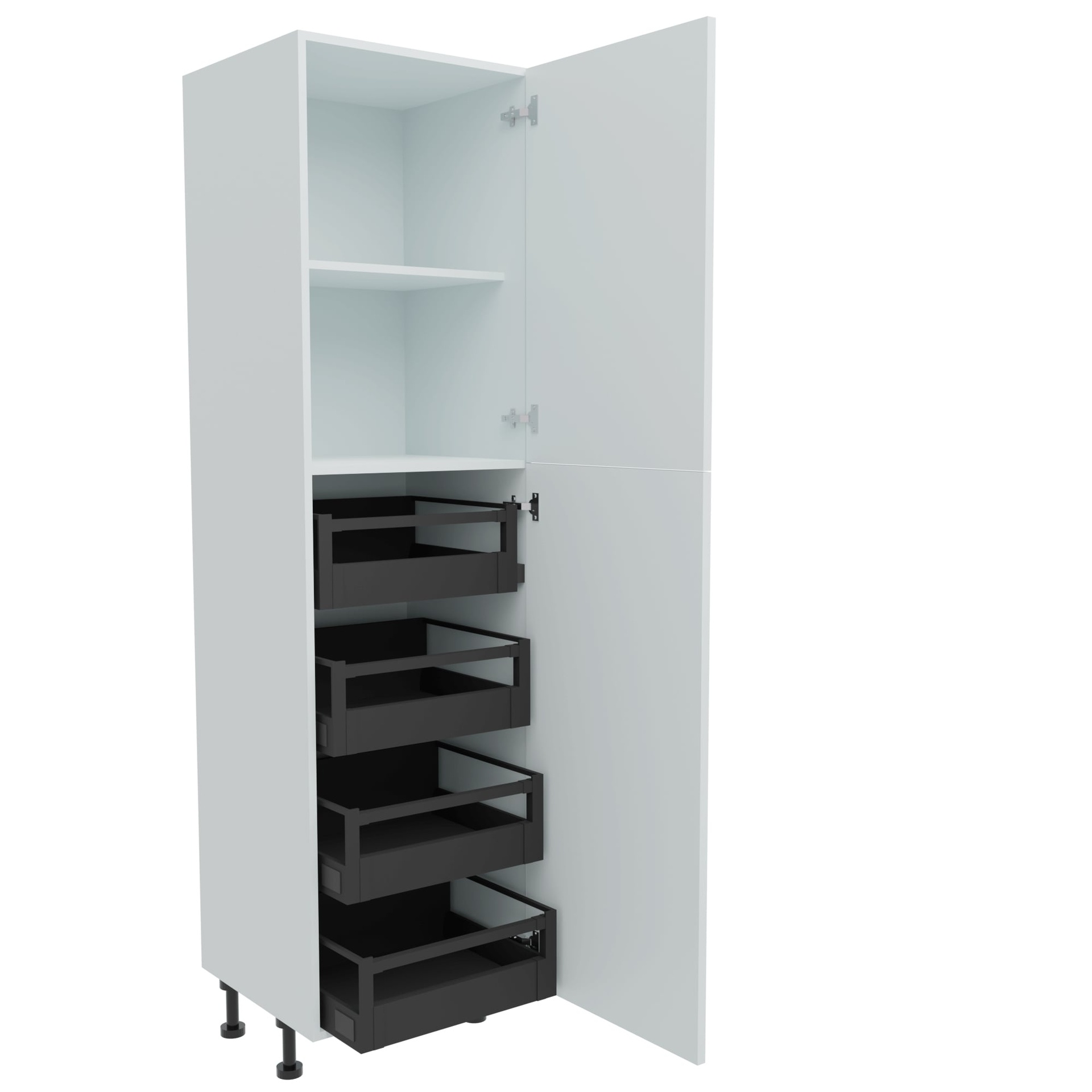 600mm Tall Larder Unit with 4 x Internal Drawers (High)