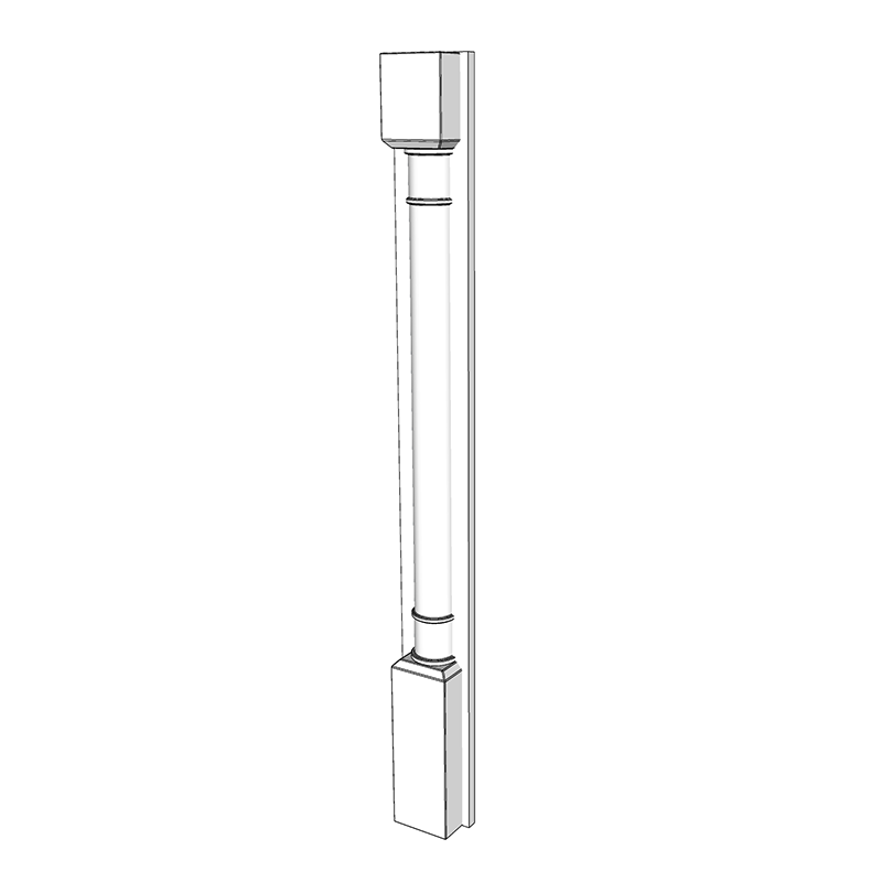 Haywood (On-trend Colours) Barrel Pilaster - 950 x 100 x 53mm