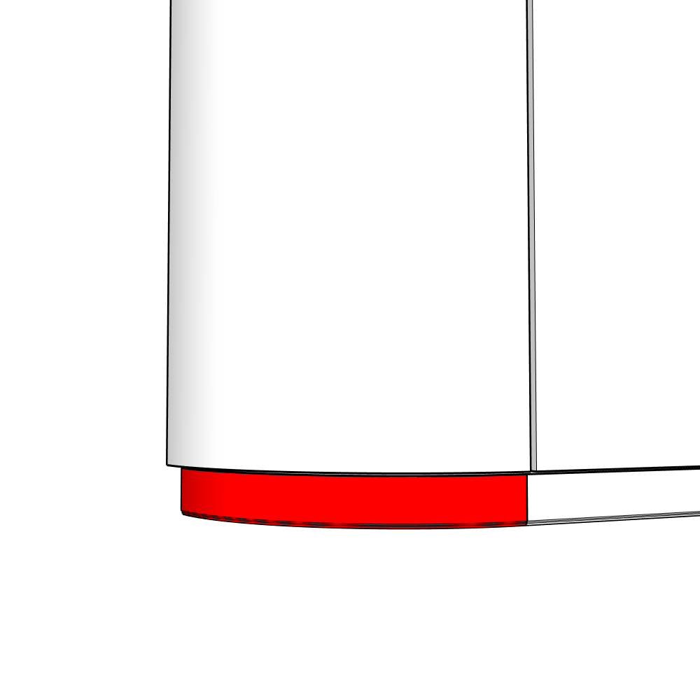 Seaton External Curved Pelmet - Tangent