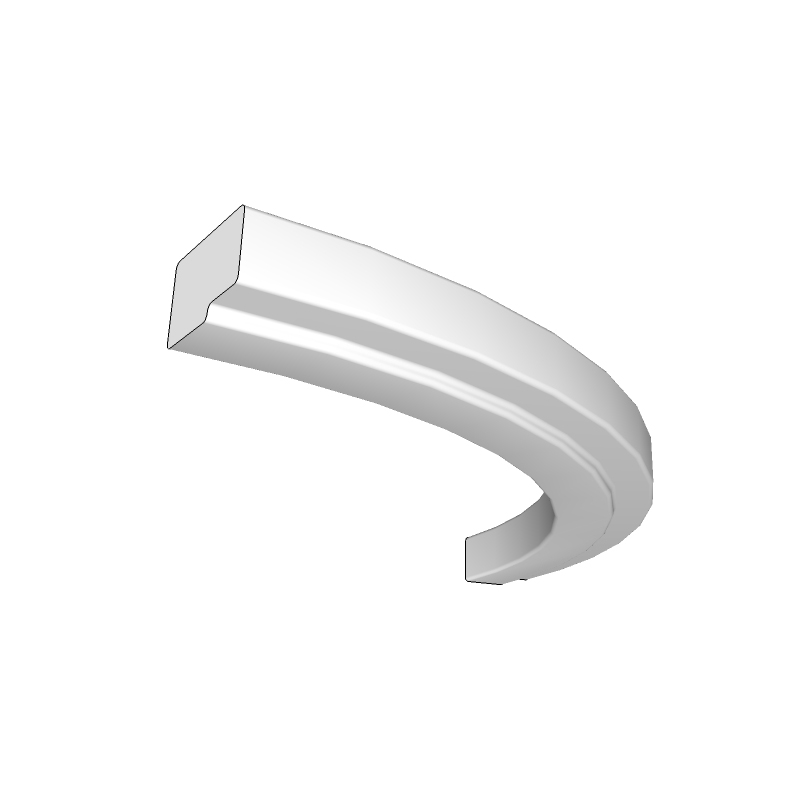 Verdano External Curved Cornice - Universal - Modern