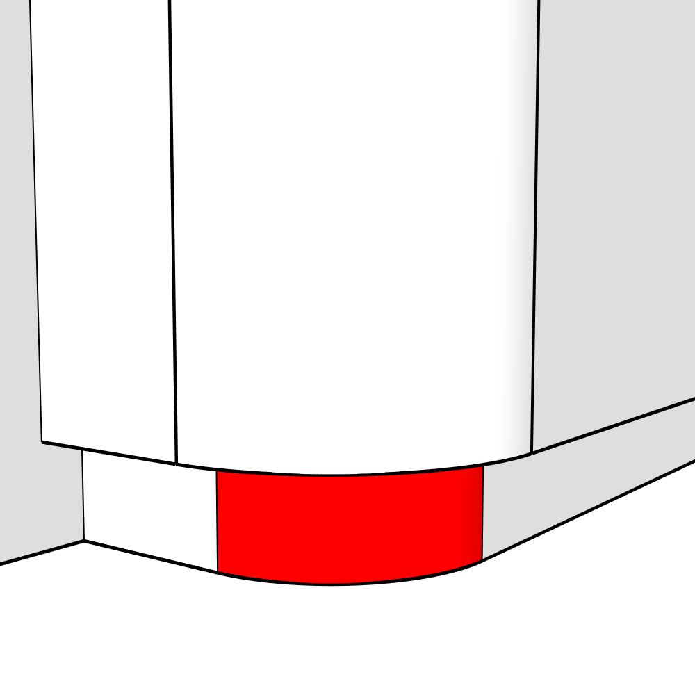Seaton External Curved Plinth