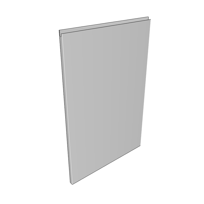 Moderna (On-trend Colours) 'J' Profile Base End Panel - Plain - 900 x 650 x 22mm