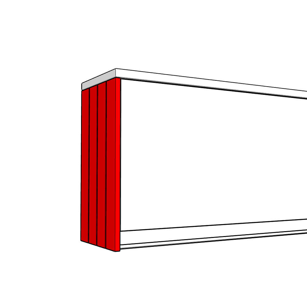 Tenby Wall End Panel - T&G - LOW - TYPE C