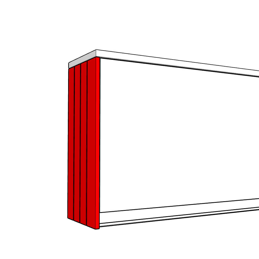 Tenby Wall End Panel - T&G - MEDIUM - TYPE C