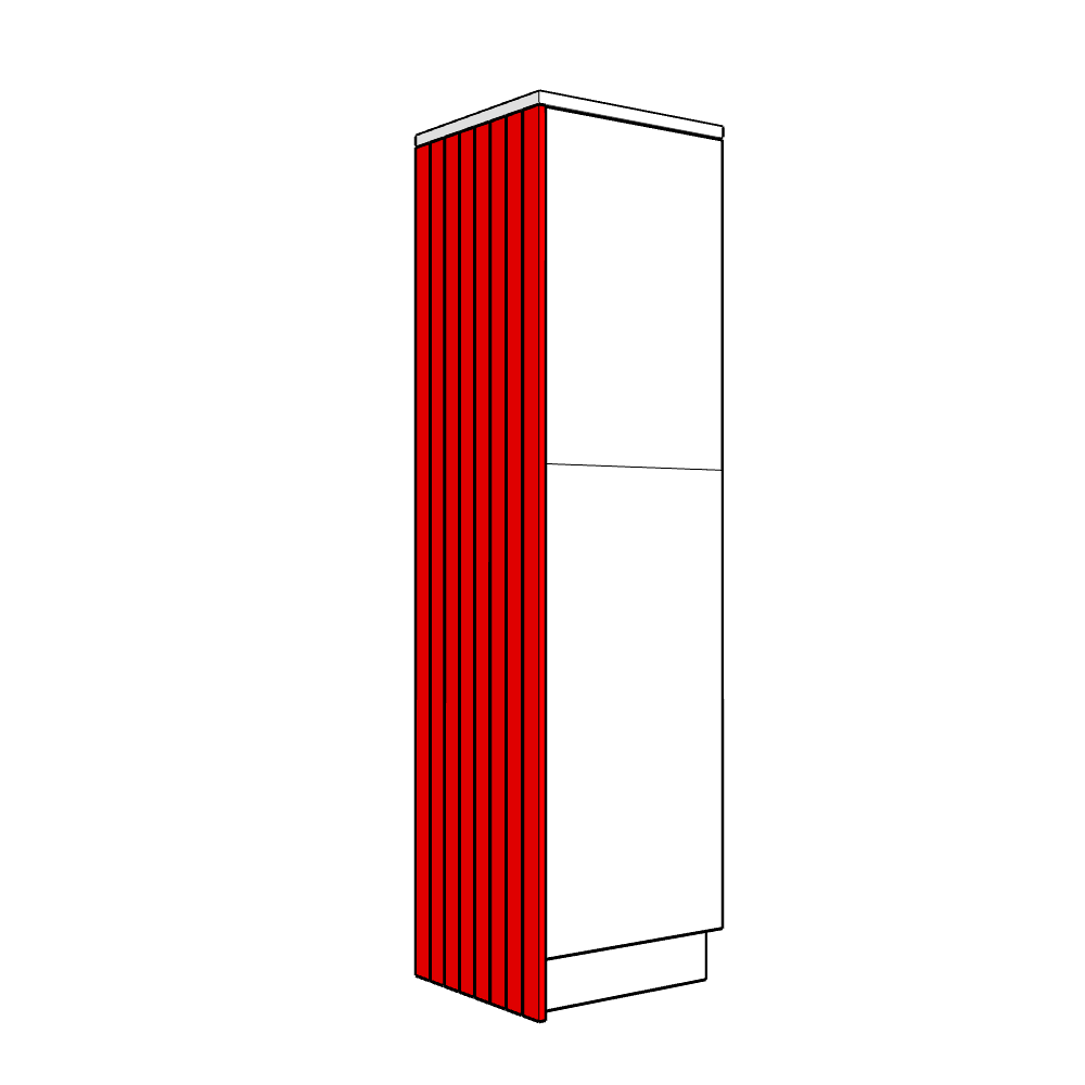 Artino Tall End Panel - T&G - High Larder Height - 2320 x 625 x 18mm