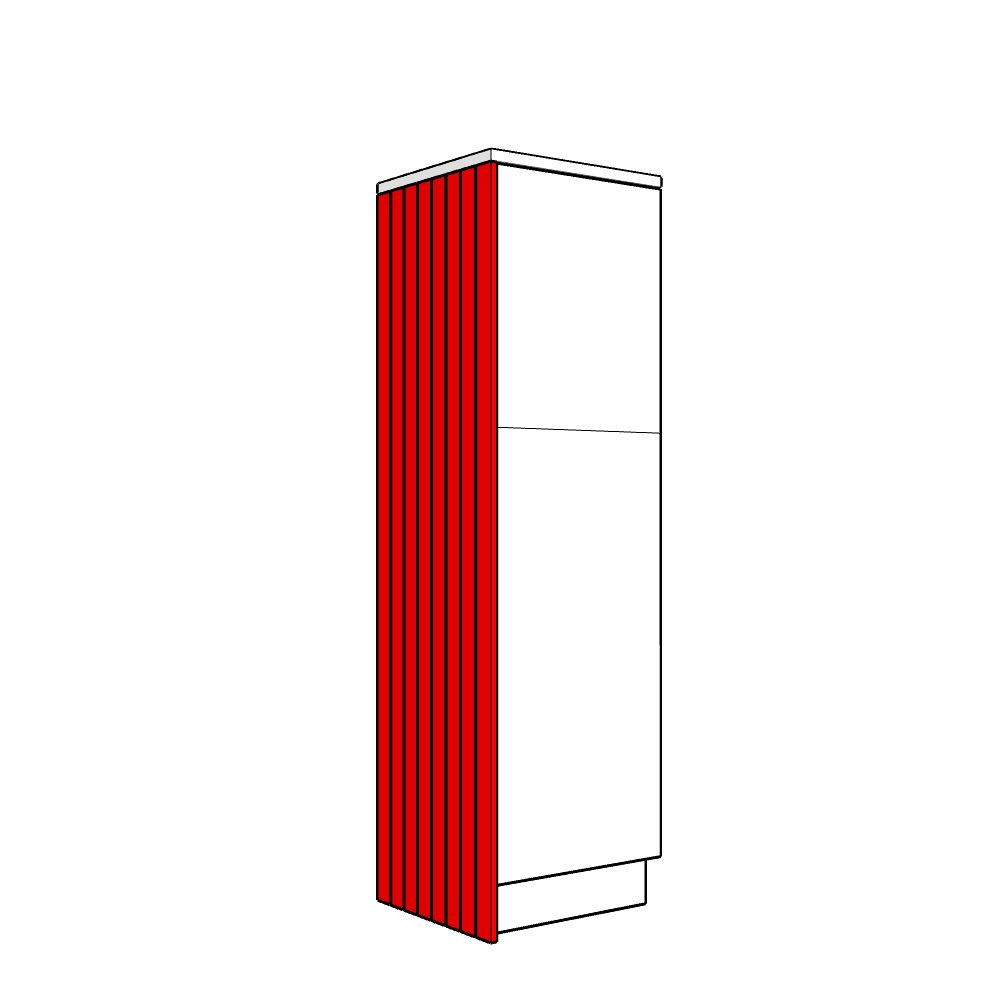 Artino Tall End Panel - T&G - Medium Larder Height - 2140 x 625 x 18mm