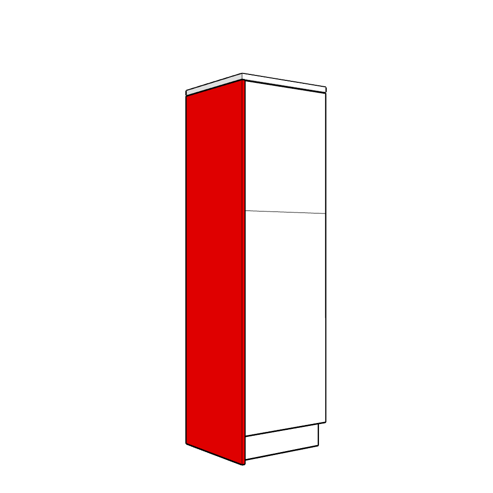 Bewdley (Premium Colours) Tall End Panel - Plain - Medium Larder Height - 2140 x 625 x 18mm